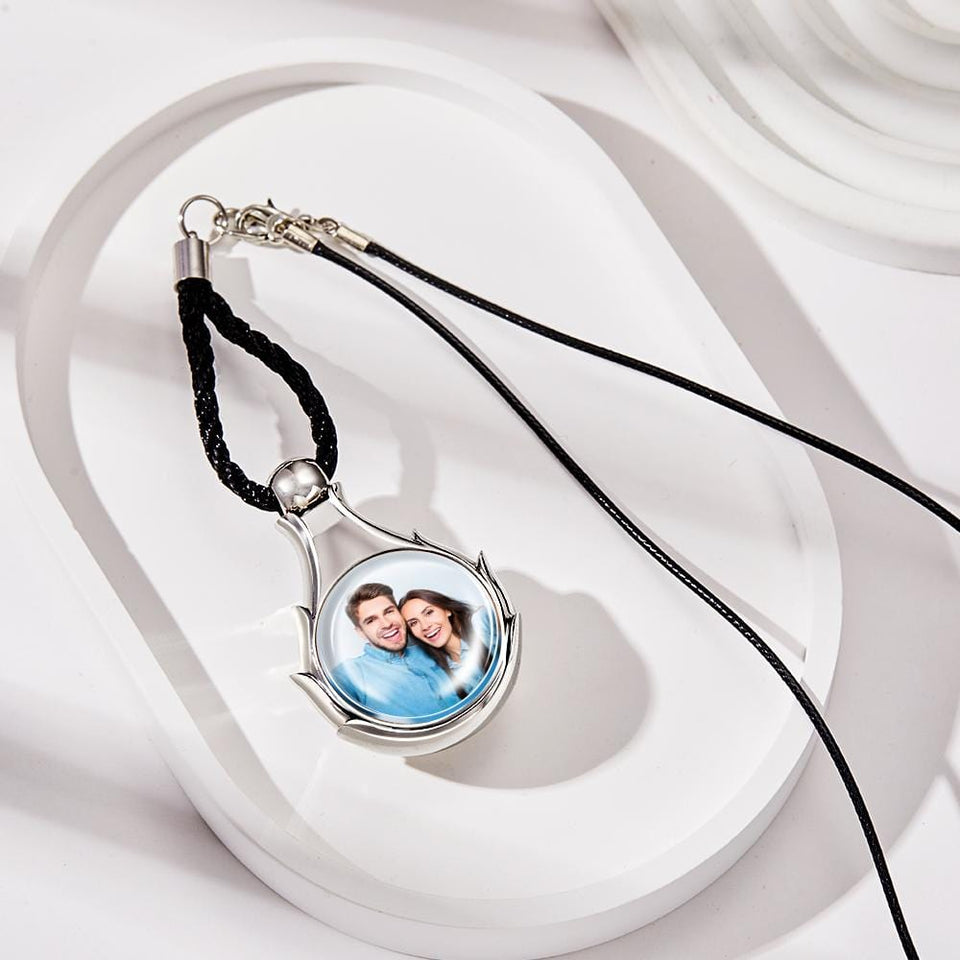 Drive Safe - Personalized Couple Photo Air Freshener Perfume Box Pendant