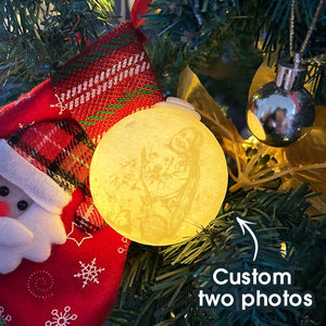 Personalized Any Photo Moon Hanging Ornament