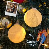 Personalized Any Photo Moon Hanging Ornament