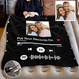 Song Code - Personalized Couple Heating Blanket with 3 Time Settings
