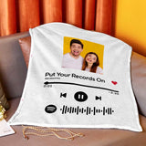 Song Code - Personalized Couple Heating Blanket with 3 Time Settings