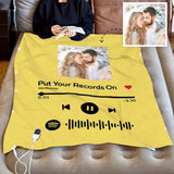 Song Code - Personalized Couple Heating Blanket with 3 Time Settings