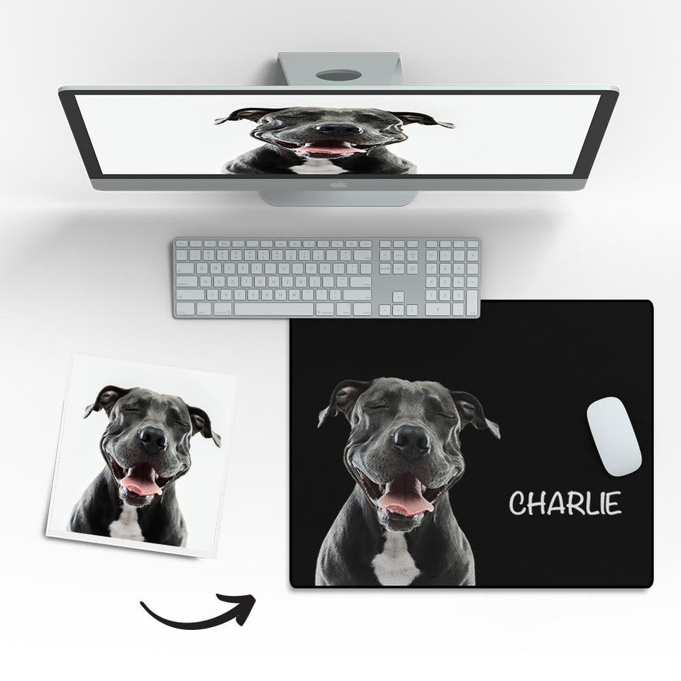 Any Pet Photo - Personalized Pet Photo Mouse Pad