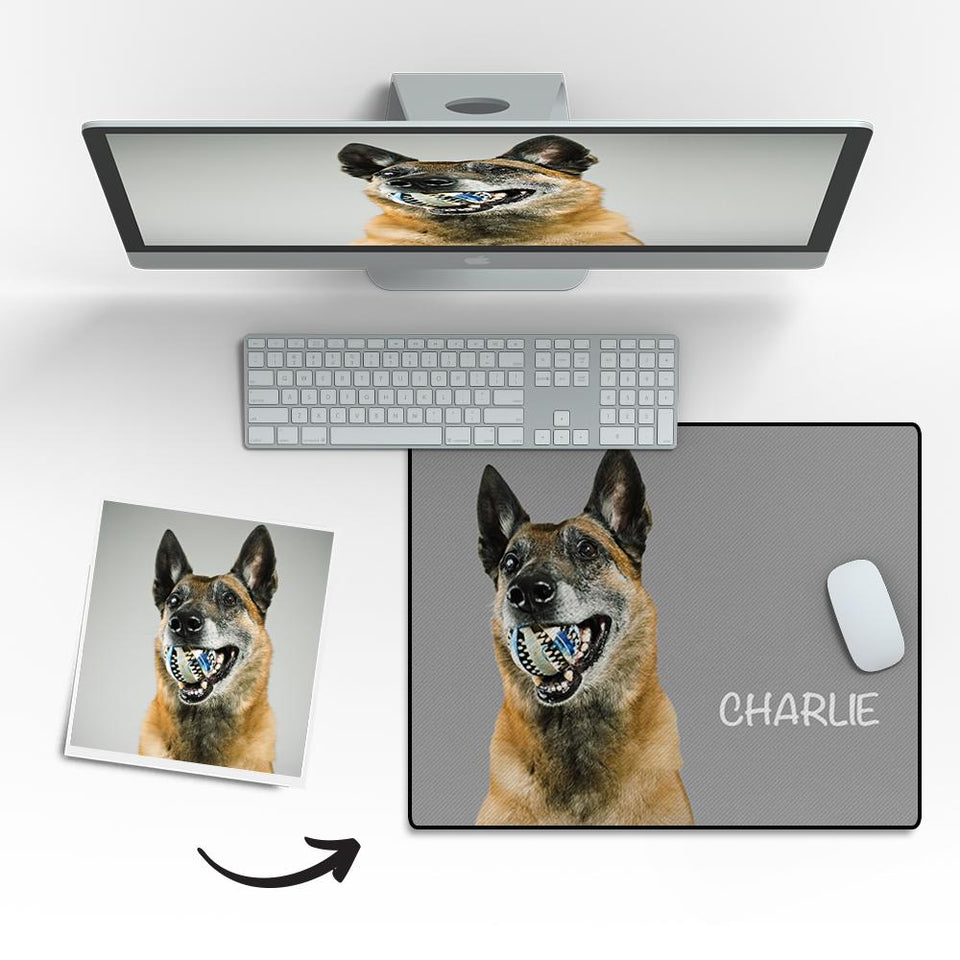 Any Pet Photo - Personalized Pet Photo Mouse Pad