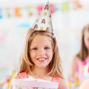Personalized Face And Age Birthday Party Hats