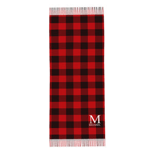 Personalized Initial Name Fringe Scarf