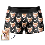 Custom Dog Face Boxers - Personalized Dog Men's boxer briefs