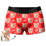 Custom Dog Face Boxers - Personalized Dog Men's boxer briefs