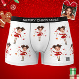 Custom Wife Or Girlfriend Face Boxers AR View - Personalized Couple Men's boxer briefs
