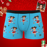 Custom Wife Or Girlfriend Face Boxers AR View - Personalized Couple Men's boxer briefs
