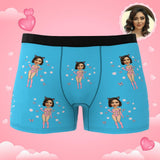 Custom Wife Or Girlfriend Face Boxers AR View - Personalized Couple Men's boxer briefs
