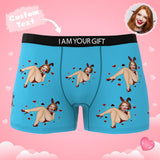 Custom Wife Or Girlfriend Face Boxers AR View - Personalized Couple Men's boxer briefs