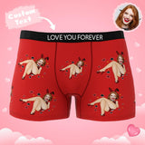 Custom Wife Or Girlfriend Face Boxers AR View - Personalized Couple Men's boxer briefs