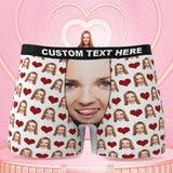 Custom Wife Or Girlfriend Face Boxers - Personalized Couple Men's boxer briefs