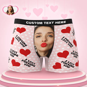 Custom Wife Or Girlfriend Face Boxers - Personalized Couple Men's boxer briefs