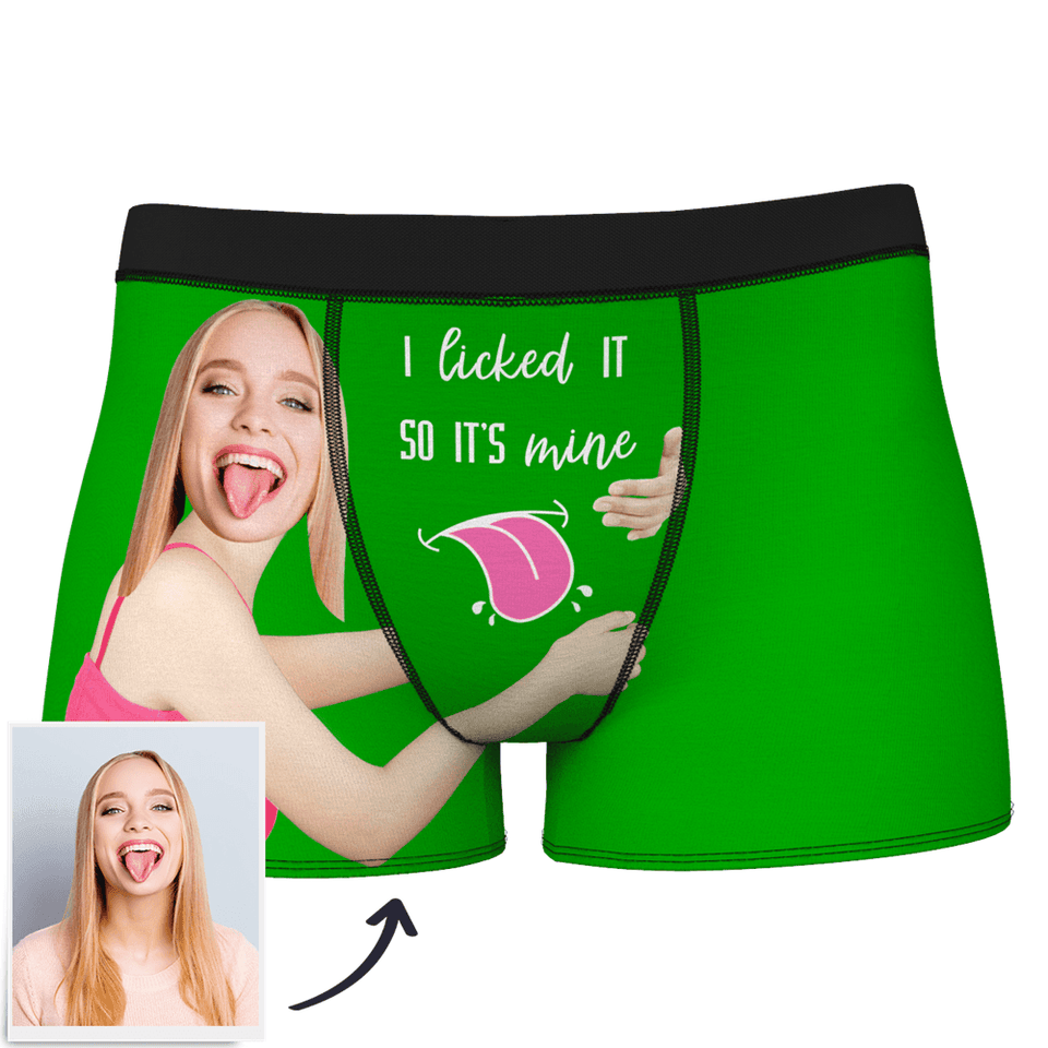 Custom Wife Or Girlfriend Face Boxers - Personalized Couple Men's boxer briefs