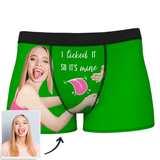Custom Wife Or Girlfriend Face Boxers - Personalized Couple Men's boxer briefs