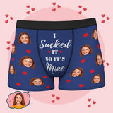 Custom Wife Or Girlfriend Face Boxers AR View - Personalized Couple Men's boxer briefs