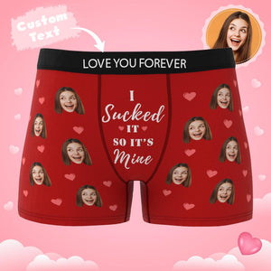 Custom Wife Or Girlfriend Face Boxers AR View - Personalized Couple Men's boxer briefs