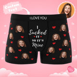 Custom Wife Or Girlfriend Face Boxers AR View - Personalized Couple Men's boxer briefs