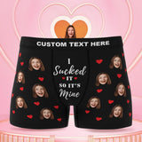 Custom Wife Or Girlfriend Face Boxers AR View - Personalized Couple Men's boxer briefs