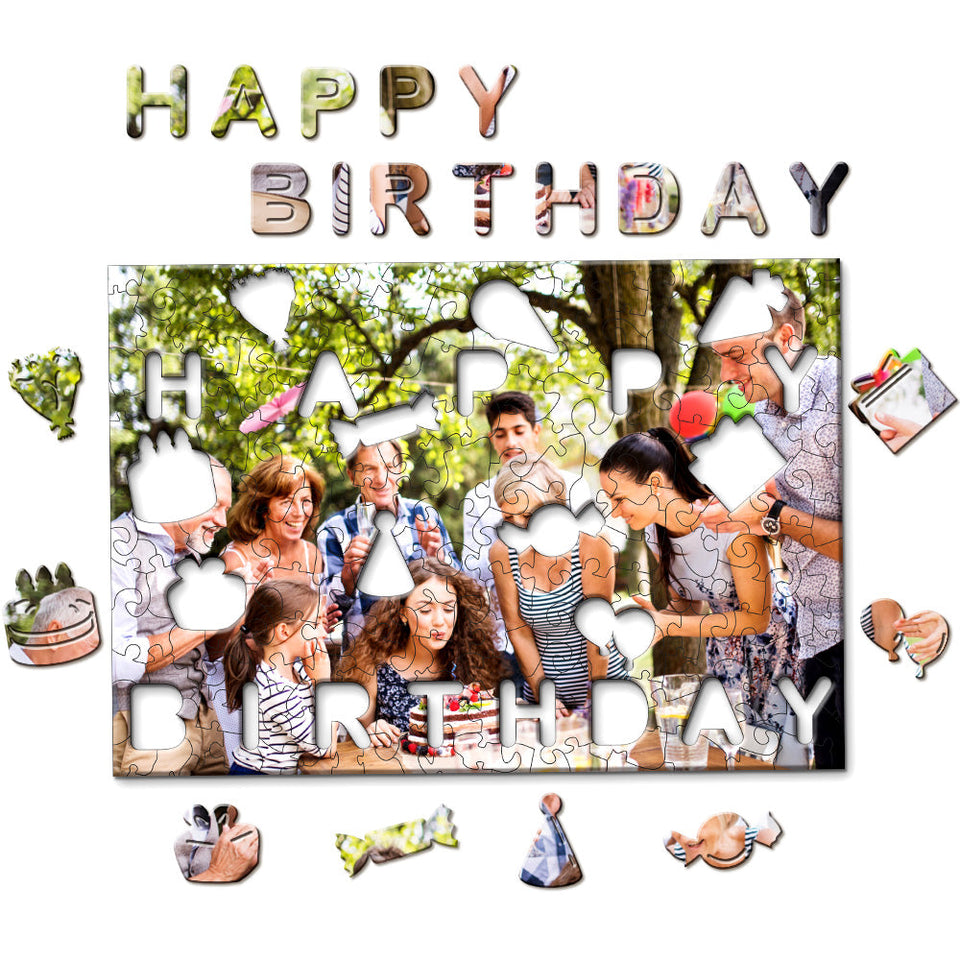 Happy Birthday - Personalized Birthday Photo Puzzle