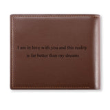 Any Photo And Text - Personalized Photo Bifold Wallet