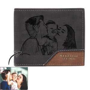 Any Photo - Personalized Photo Wallet Bronzing Simplicity