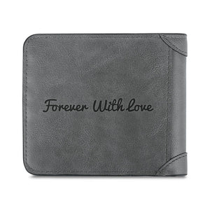 Any Photo And Text - Personalized Photo Bifold Wallet