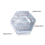 Custom Text - Personalized Layer Acrylic And Wooden Ring Box