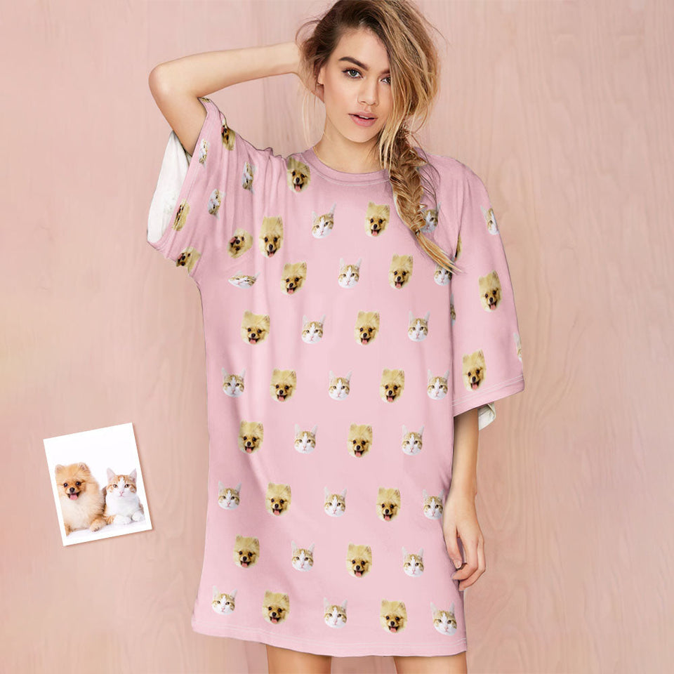 Custom Photo Pet Nightdress - Personalized Dog Nightdress
