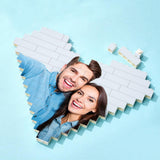 I Love You Forever - Personalized Couple Photo Heart Puzzle