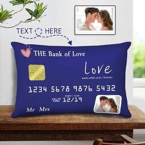 The Bank Of Love - Personalized Couple Rectangular Pillow