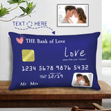 The Bank Of Love - Personalized Couple Rectangular Pillow