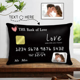 The Bank Of Love - Personalized Couple Rectangular Pillow