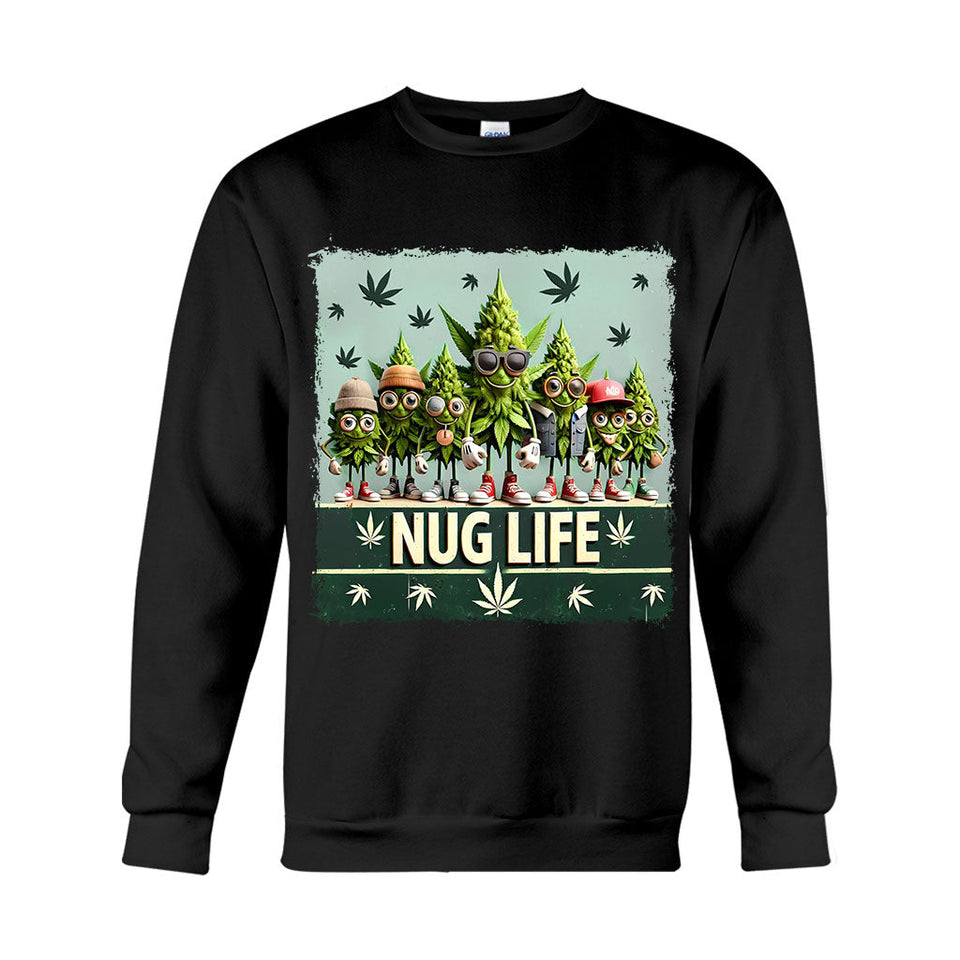 Nug Life - Weed T-shirt And Hoodie