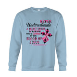 Ruban rose de la foi chrétienne - T-shirt et sweat à capuche personnalisés pour la sensibilisation au cancer du sein
