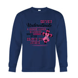 Ruban rose de la foi chrétienne - T-shirt et sweat à capuche personnalisés pour la sensibilisation au cancer du sein