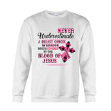 Ruban rose de la foi chrétienne - T-shirt et sweat à capuche personnalisés pour la sensibilisation au cancer du sein