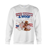Red White Woof - Personalized Dog T-shirt And Hoodie