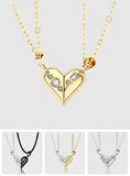 Magnetic Rotating Heart Charm - gift for wife, husband, boyfriend, girlfriend - Magnetic Rotating Couples Necklaces