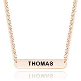 Any Name/ Text/... - Personalized Bar Necklace