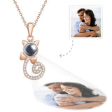 Gift for cat lovers, who lost a loved one - Personalized Cat Photo Projection Charm