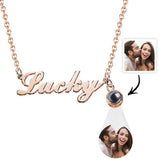 Personalized Signature Lucky Name Projection Charm - gift for who lost a loved one