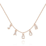 Any Letter - Personalized Diamond Initial Name Necklace