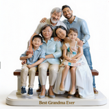 Custom  Best Grandma Ever Any Photo - Custom Grandma and Family Generations Personalized Shaped Acrylic Plaque Keepsake Gift Home Living Room Decor Display