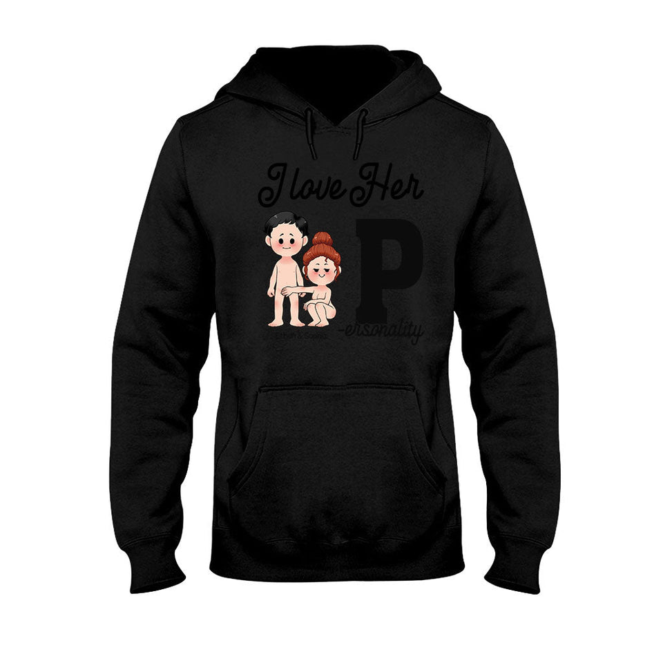 I Love His D I Love Her P - Personalized Couple T-shirt and Hoodie