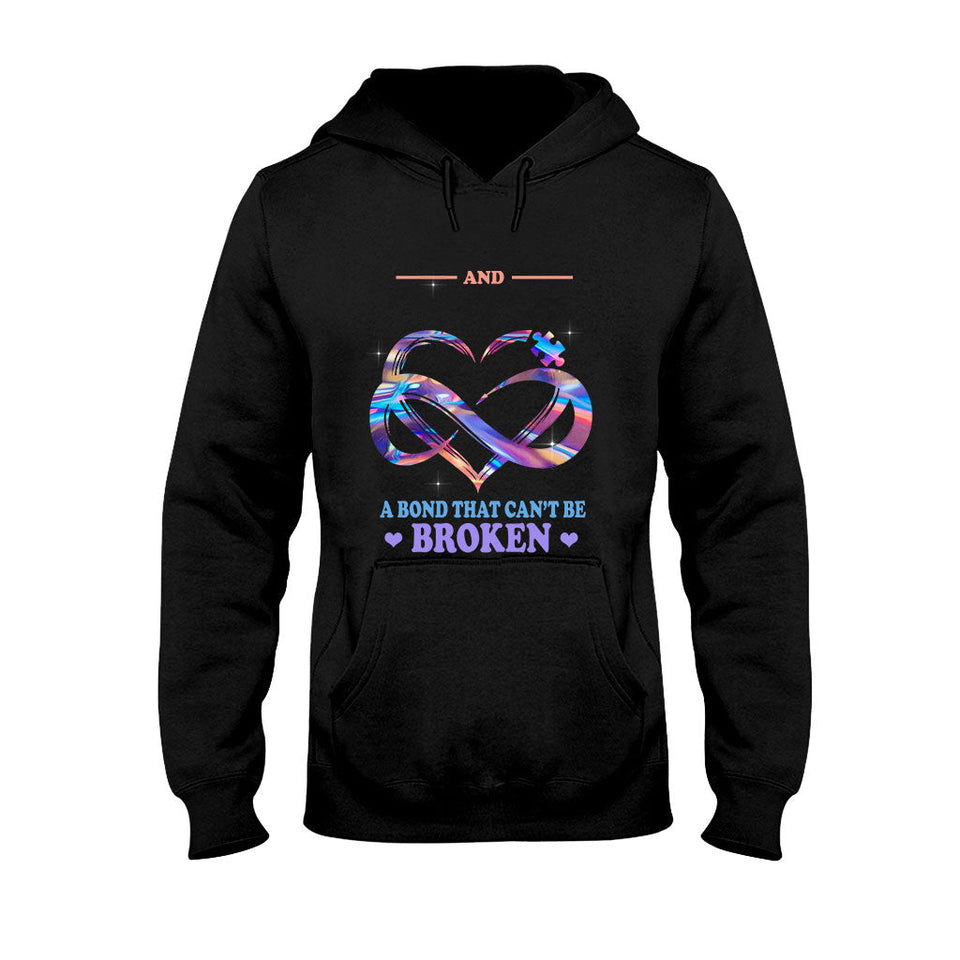 T-shirt et sweat à capuche personnalisés « Grand-mère et petit-fils » pour la sensibilisation à l’autisme