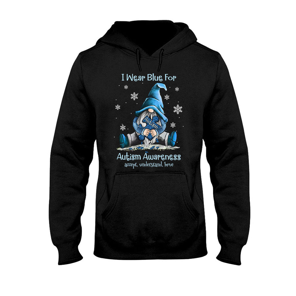 Je porte du bleu - T-shirt et sweat à capuche de sensibilisation à l'autisme 062021