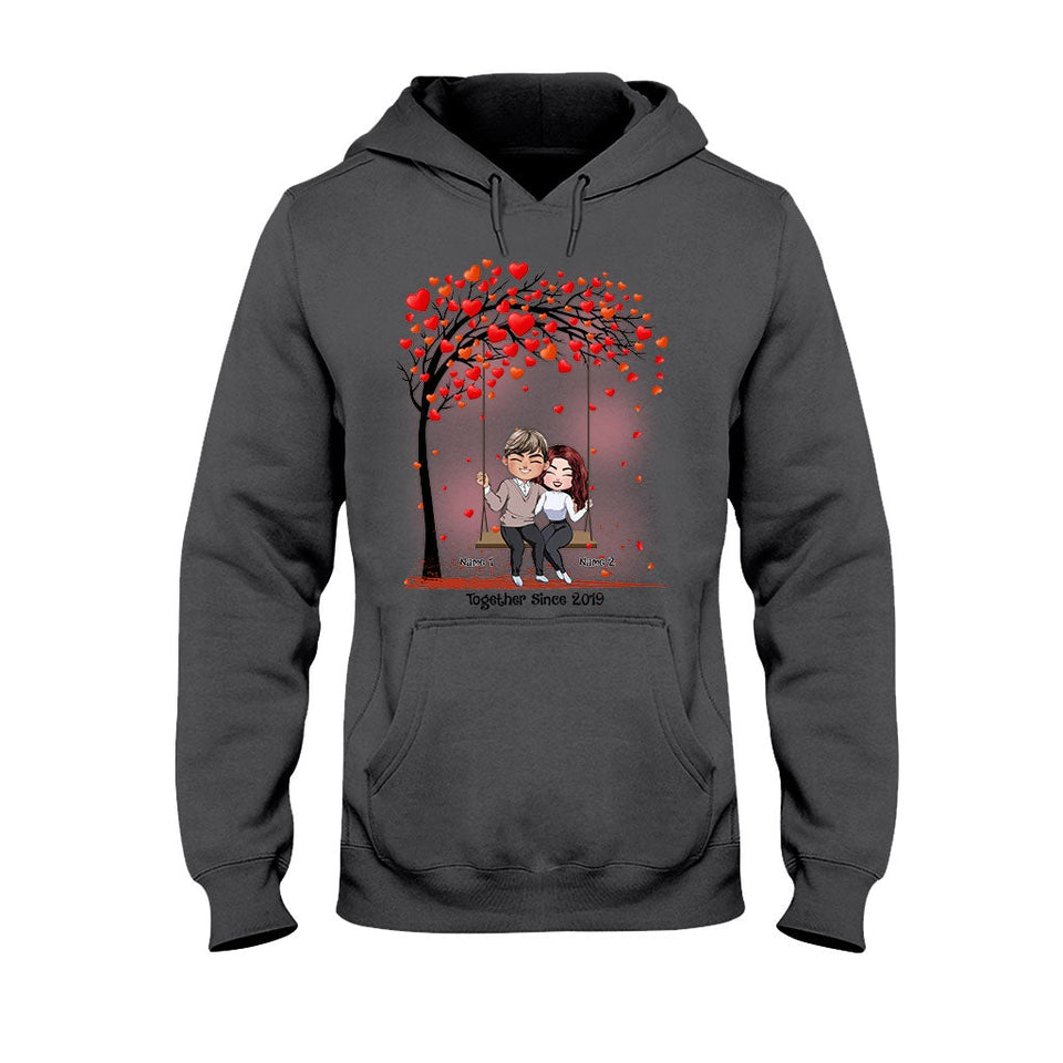 Together - Personalized Couple T-shirt and Hoodie